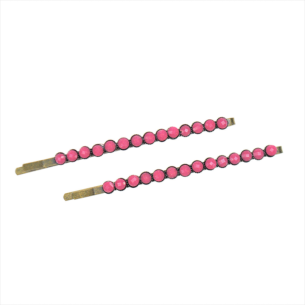 Twin Set Ornamental Bead Bobby Pin