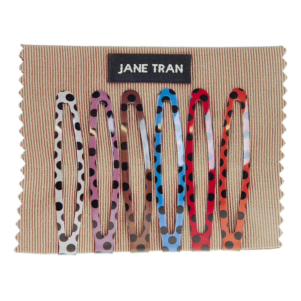 Sunset Polka Dot Clip Set