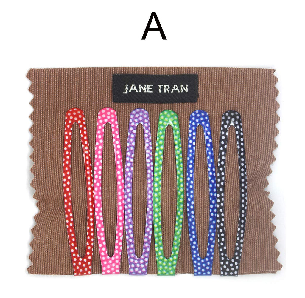 Jane Tran Polka Dot Assorted Clip Set