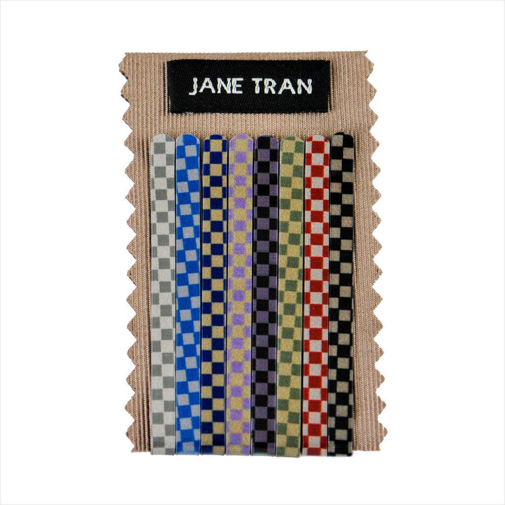 Multi-Checkered Bobby Pin Set