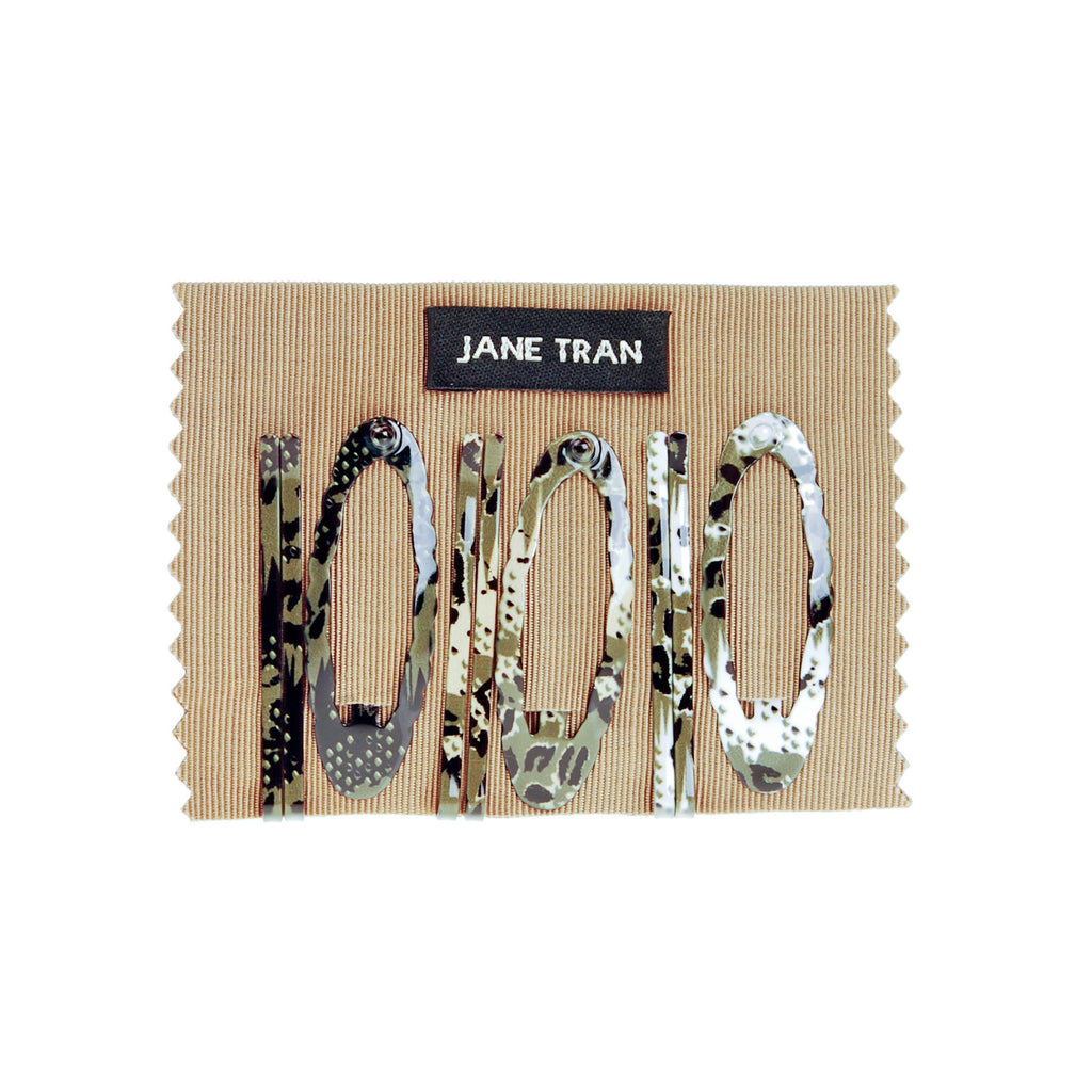 Wilderness Print Bobby Pin and Clip Set