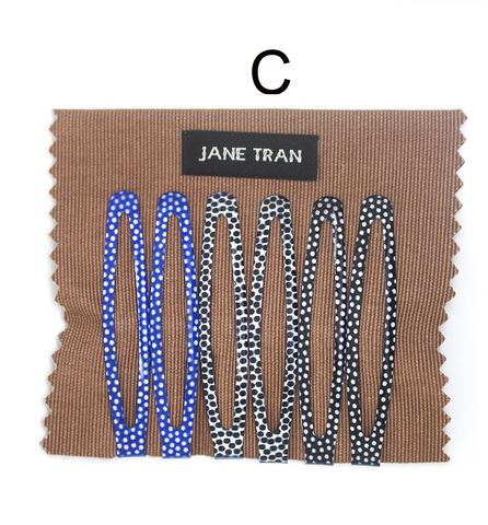 Jane Tran Polka Dot Assorted Clip Set C